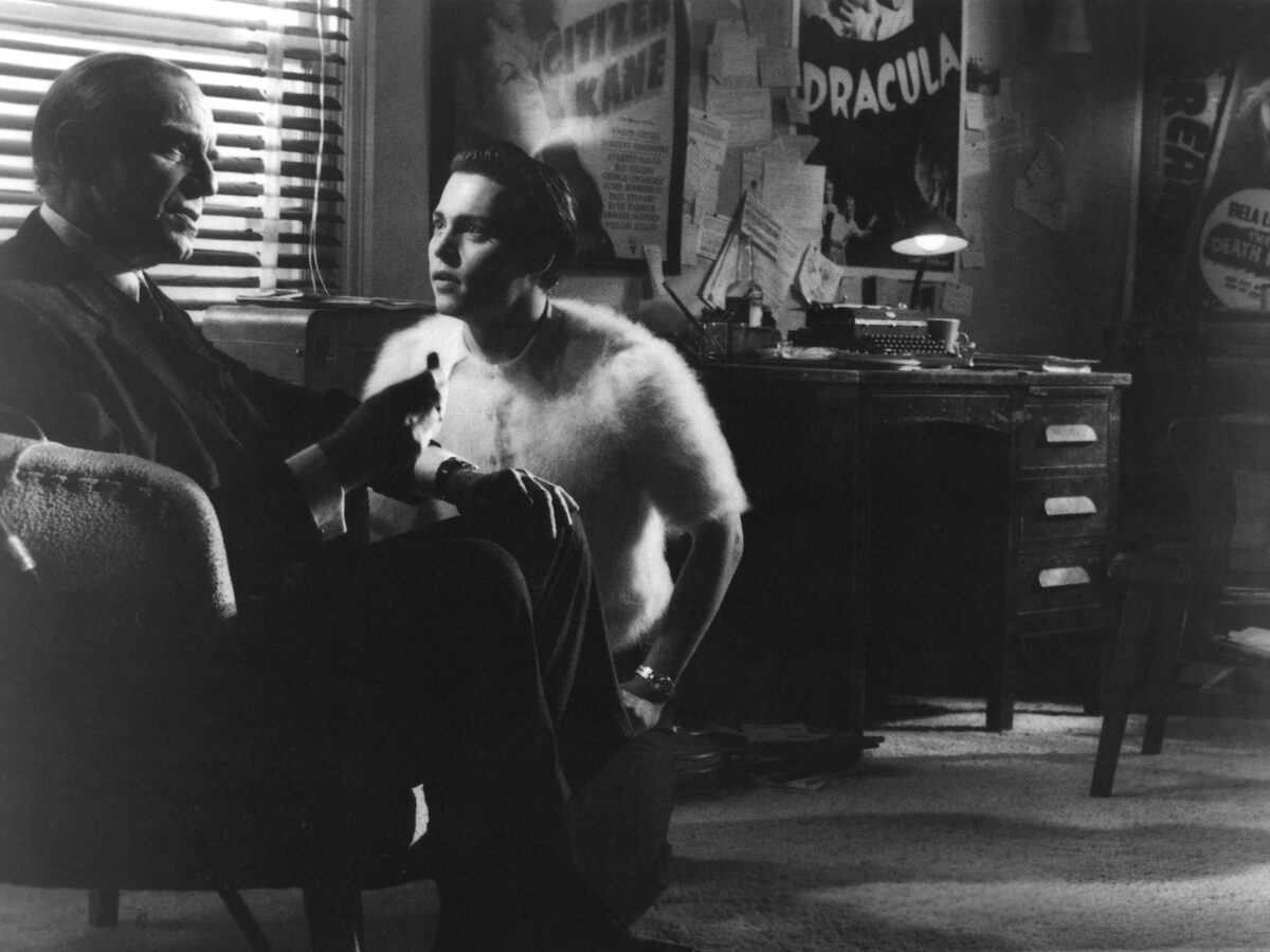 On the set of Ed Wood