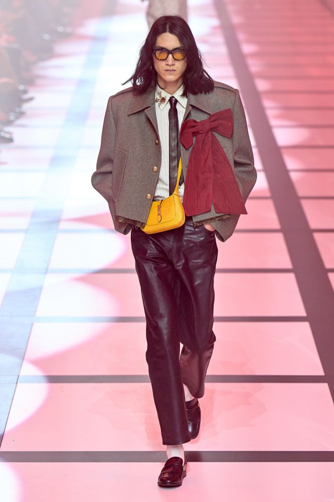 Gucci la sfilata moda uomo autunno inverno 2022-23