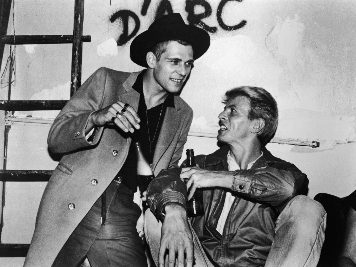 David Bowie e Paul Simonon David Bowie