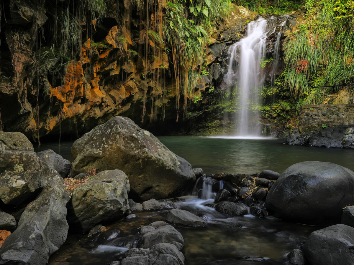 Annandale waterfalls on Grenada Island, Grenada.