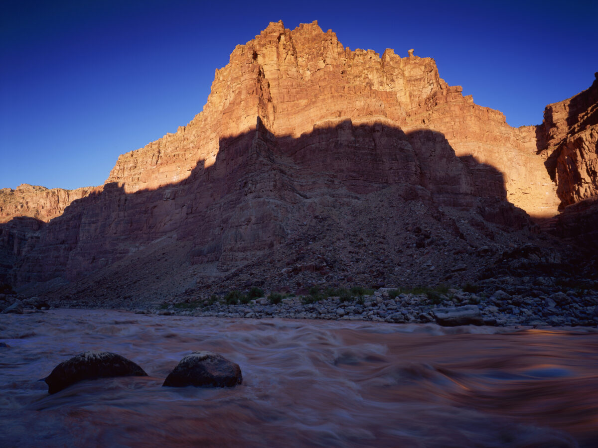 Sunrise on Cataract Canyon Wall