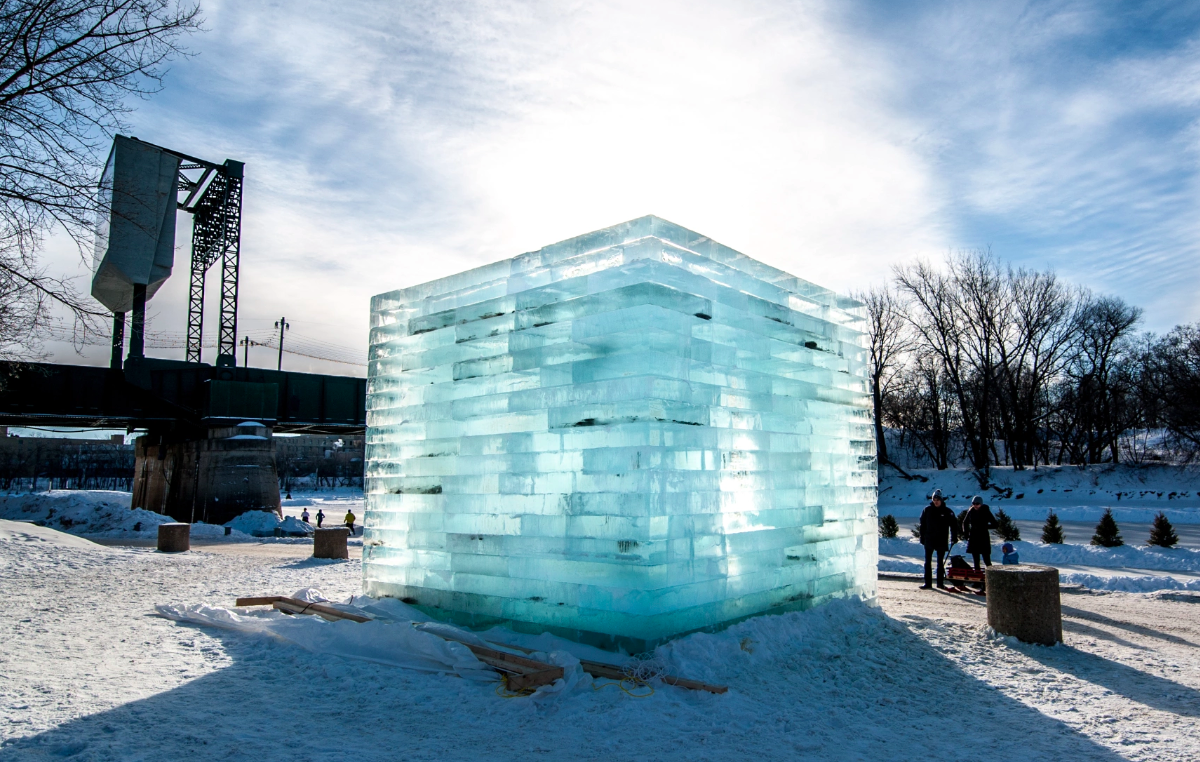 opere d’arte fatte di ghiaccio