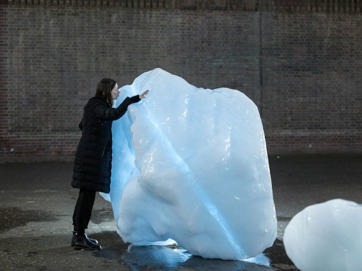 opere d’arte fatte di ghiaccio