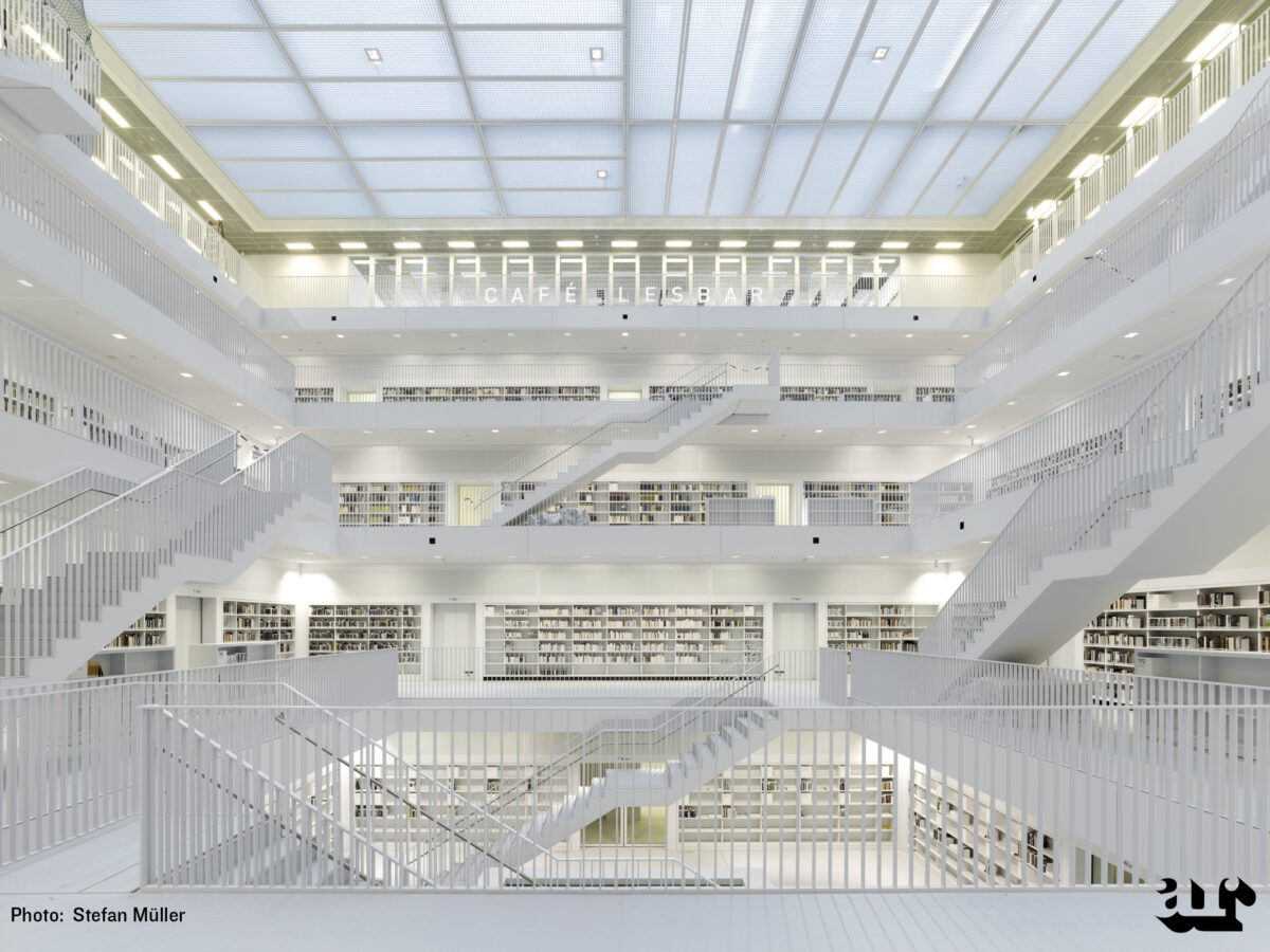 Stuttgart City Library - Foto Stephan Muller Biblioteche spettacolari