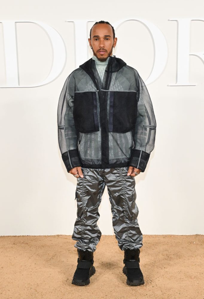 Dior Fall 2023 Menswear Collection - Photocall it boy Lewis Hamilton