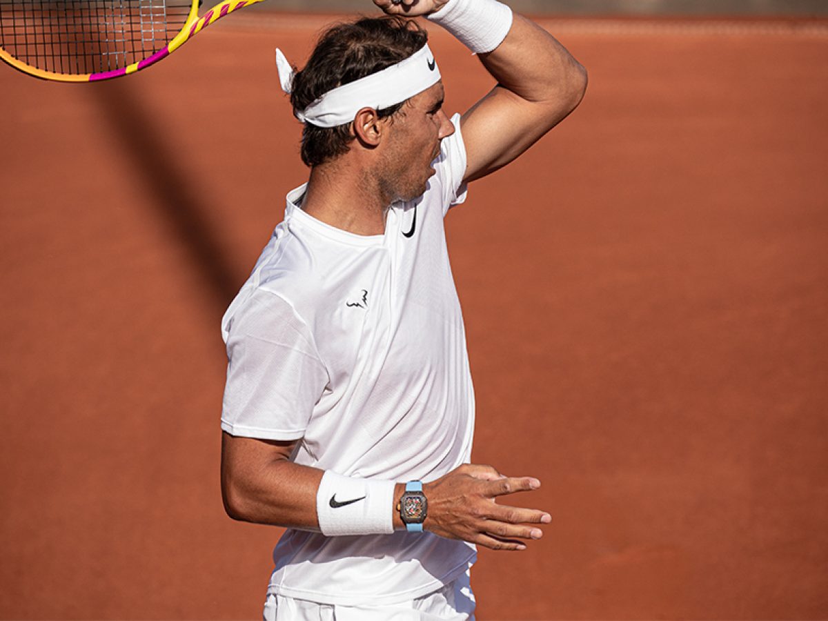 Rafa Nadal con al polso il Richard Mille