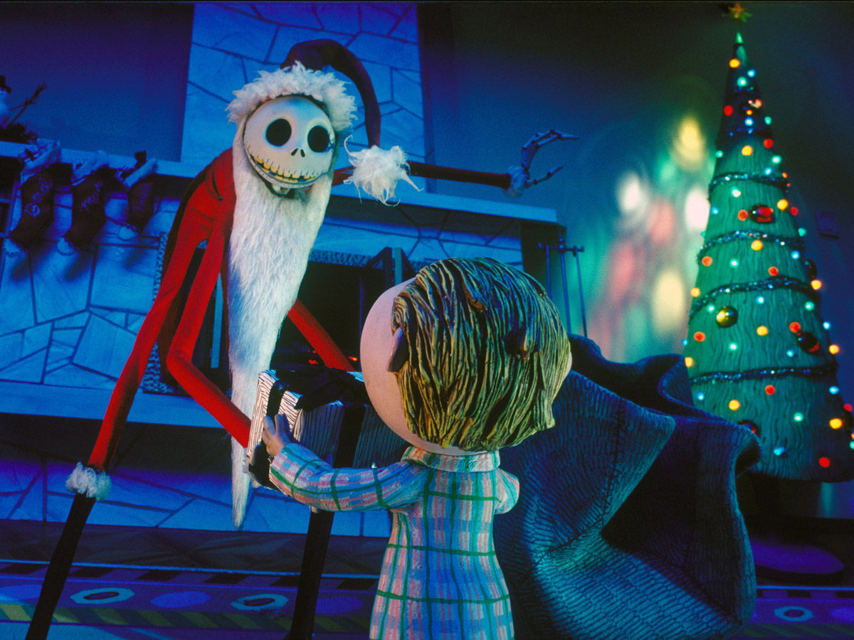On the set of The Nightmare Before Christmas The nightmare before Christmas