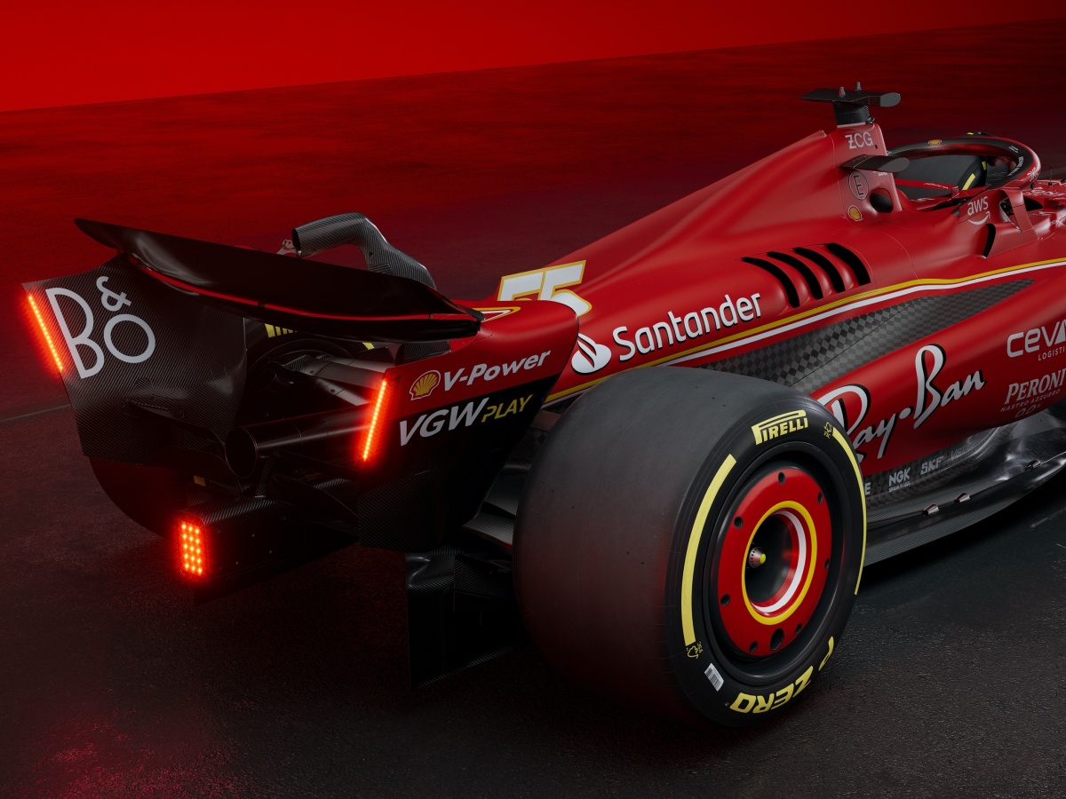 Ferrari SF-24 tre quarti posteriore