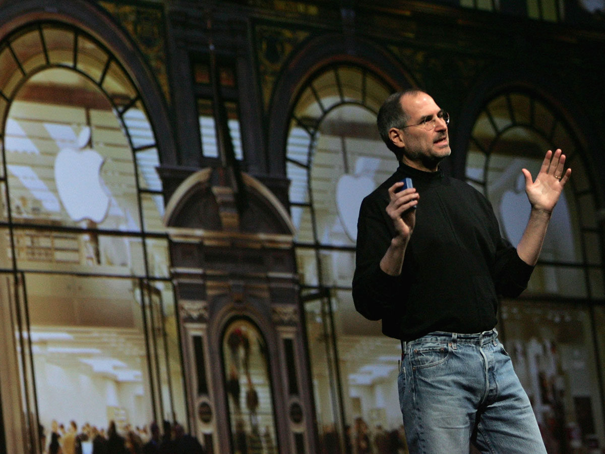 Steve Jobs in jeans Levi's Steve Jobs in jeans Levi's