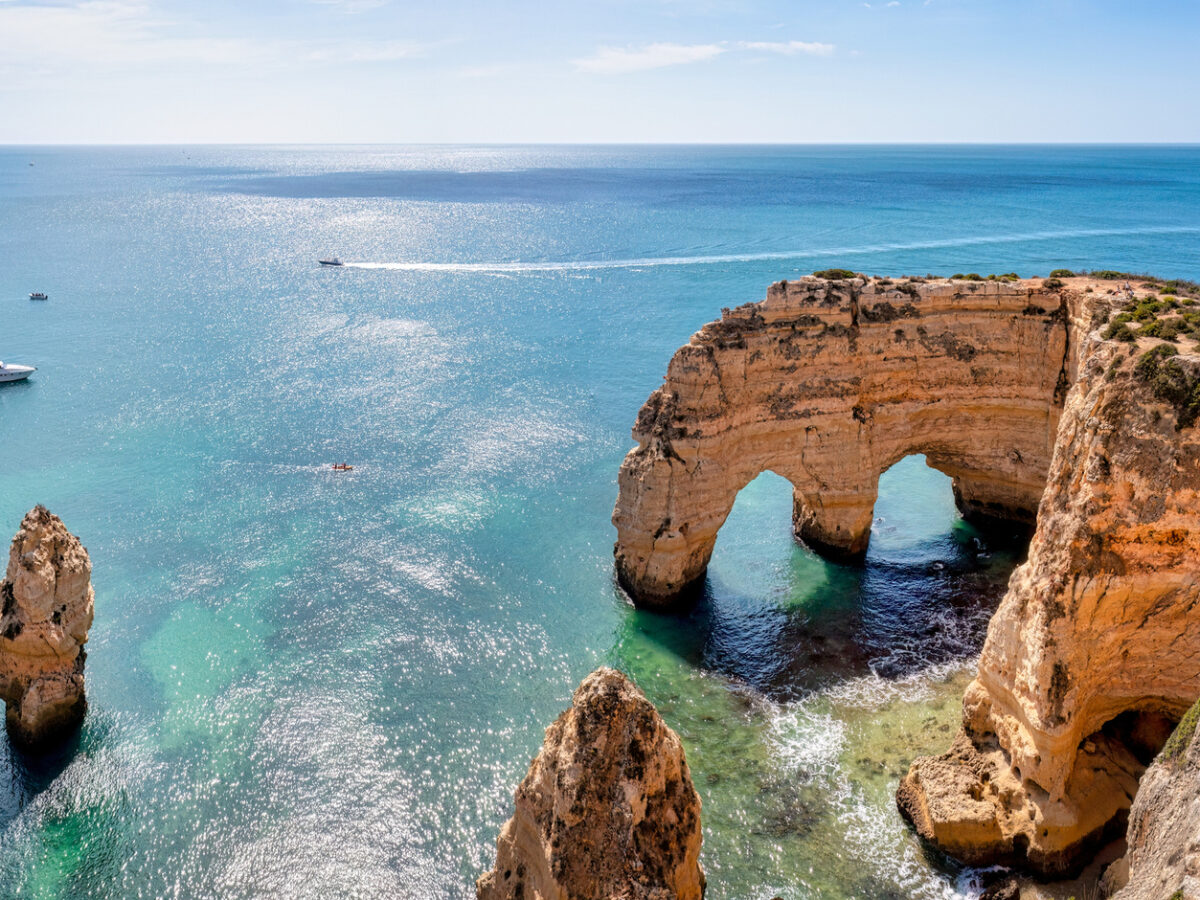 Praia da Marinha beach in Algarve