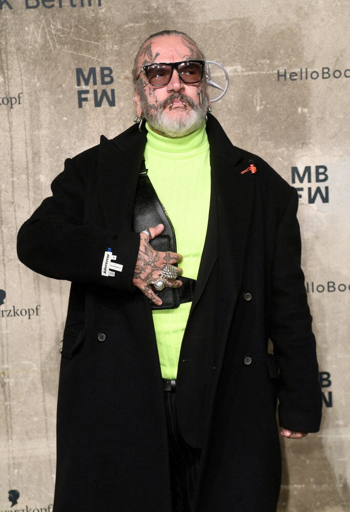 Last Heirs - Arrivals - Berlin Fashion Week Autumn/Winter 2020 Sven Marquardt del Berghain a un evento di moda del 2019 © Getty Images