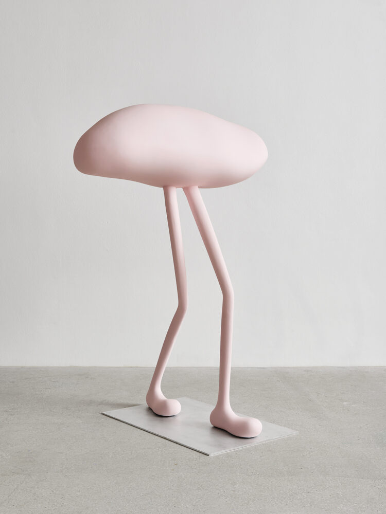 Erwin Wurm Mind Bubble Walking Pink, 2024 Aluminium, Acrylfarbe © Erwin Wurm, Bildrecht, Wien 2024 Markus Gradwohl