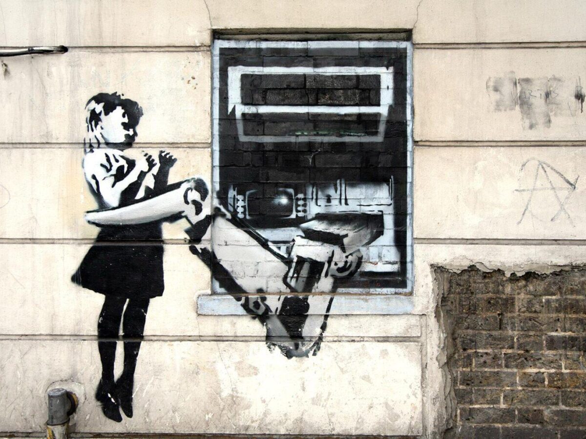 Banksy London - Dreams time - PHOTO CHRIS DORNEY:DREAMSTIME