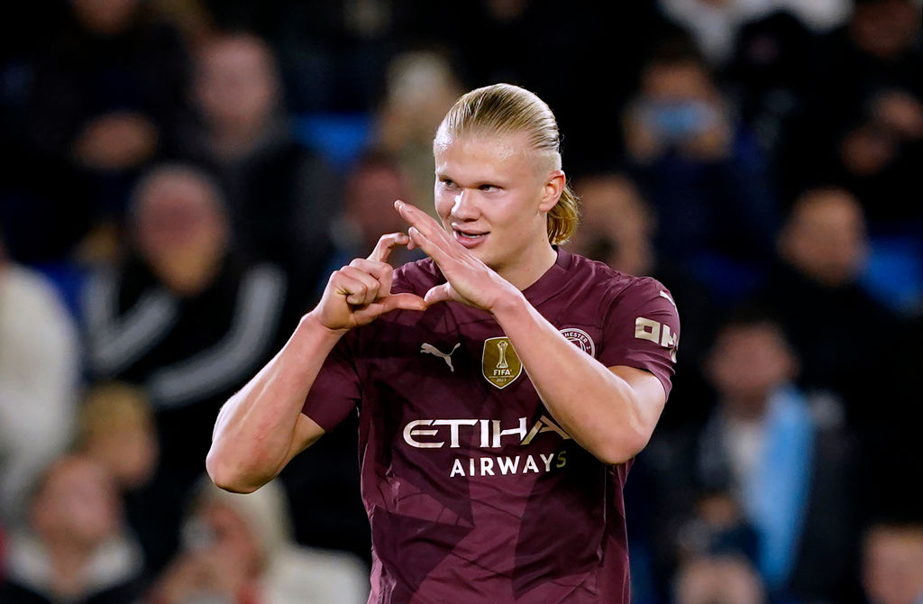 Erling Haaland segna contro lo Slovan Bratislava nella Champions League 2024/25 © Christian Hofer - UEFA/UEFA via Getty Images