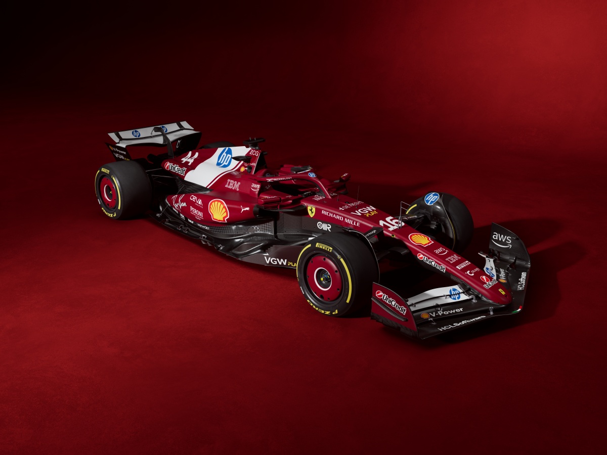 Ferrari SF-25 vista dall'alto
