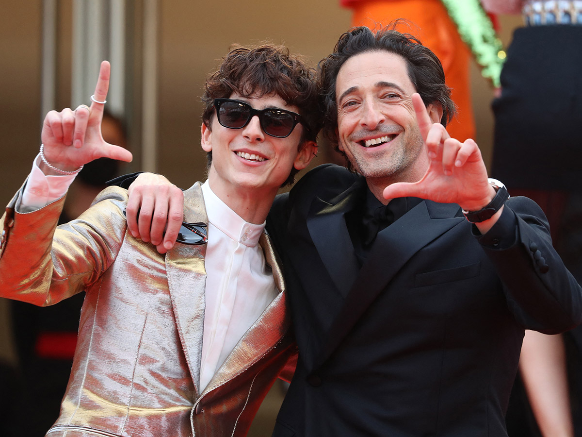 Adrien Brody e Timothée Chalamet Adrien Brody e Timothée Chalamet