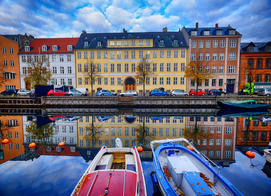 Christianhavn in Copenhagen, Denmark
