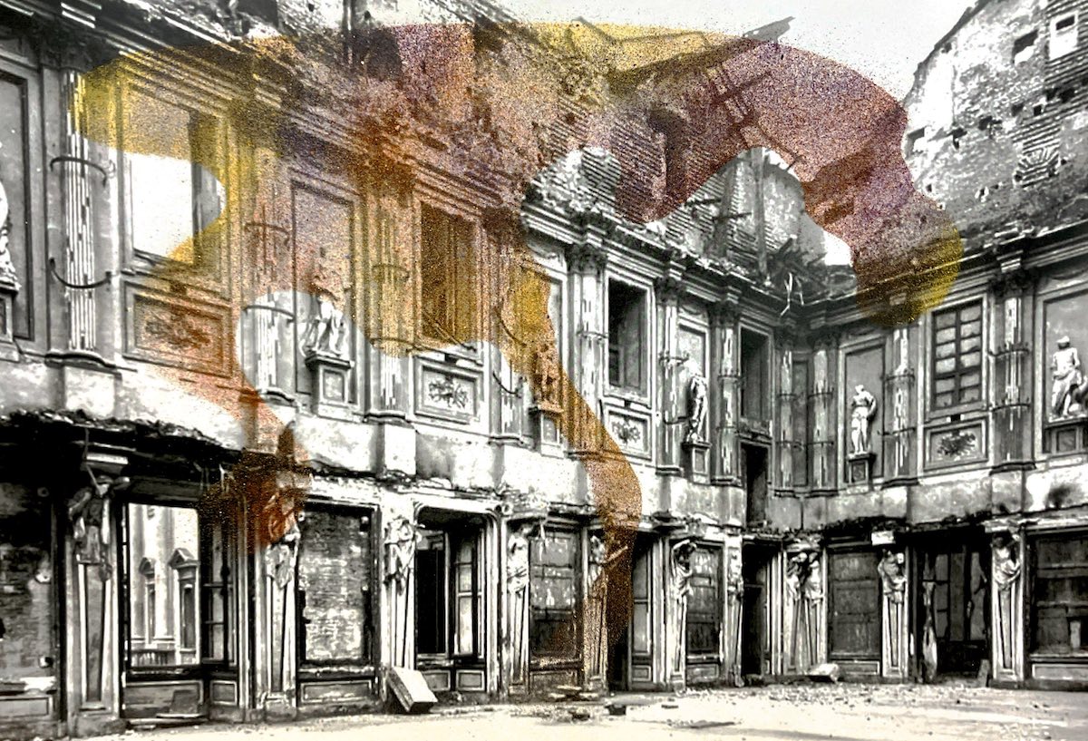 Nico Vascellari, Pastorale, 2025. Mixed technique on xerox. Courtesy Studio Nico Vascellari. Milano Art Week 2025