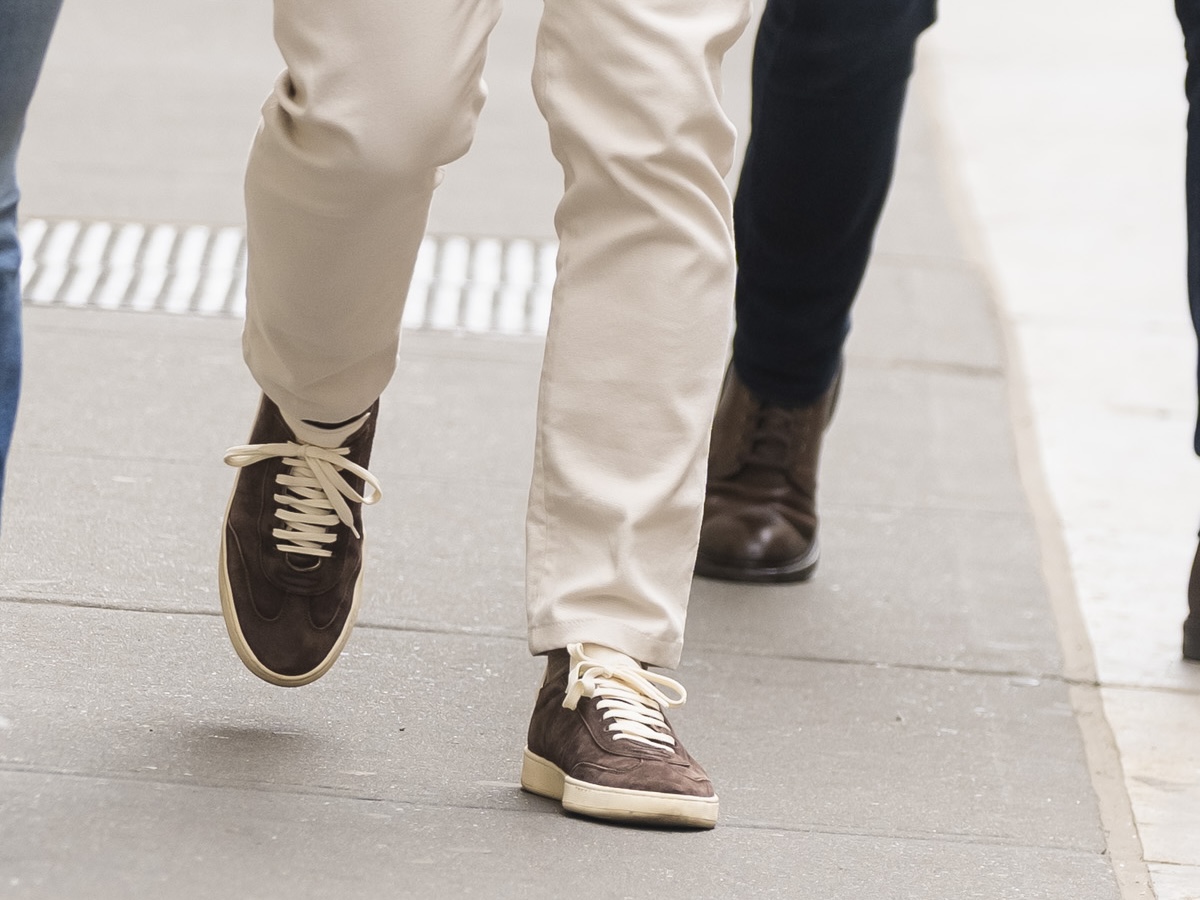 Celebrity Sightings In New York City - May 01, 2022 jeff bezos sneakers