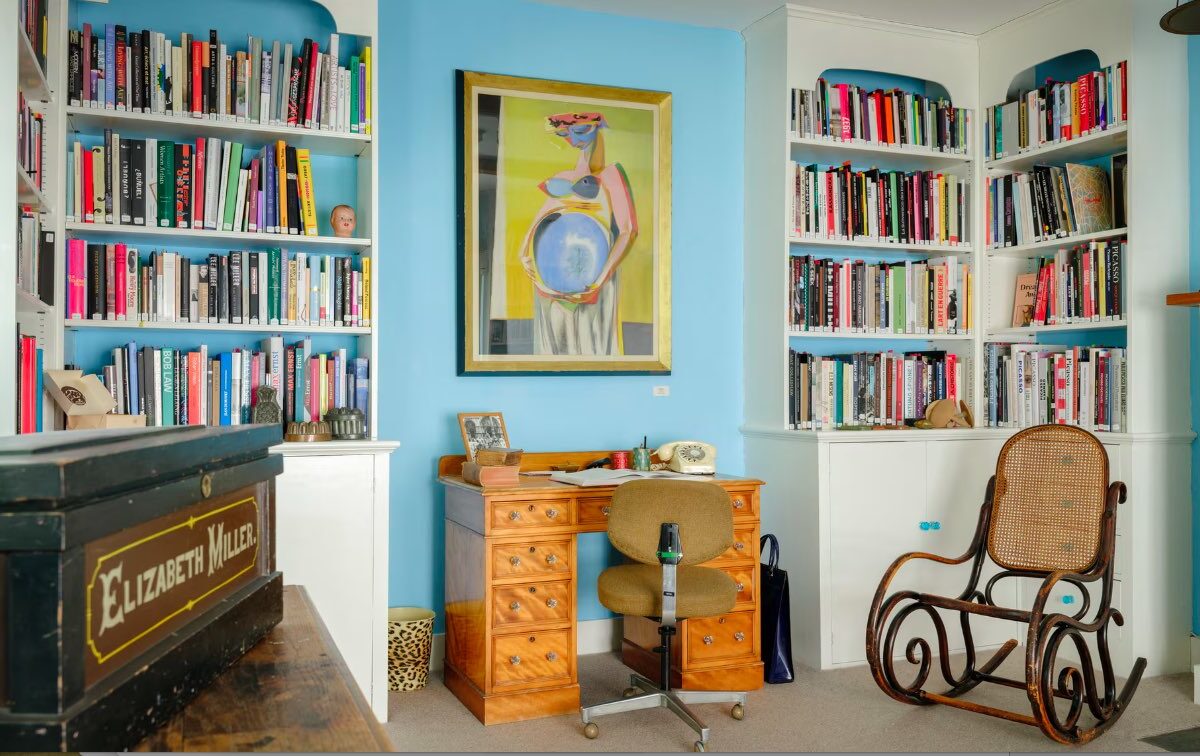 Lee Miller’s Study at Farleys House, Sussex. Photograph Jim Holden:Jim Holden : Lee Miller Archives