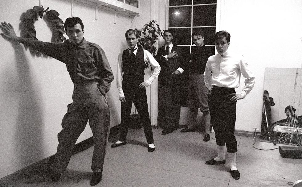 Blitz Club - Spandau Ballet’s debut photo shoot at the Warren Street squat, 1980. Photo Graham Smith