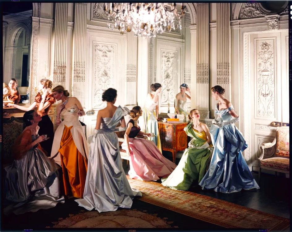 Cecil Beaton - Worldly Colour (Charles James evening dresses), 1948. The Cecil Beaton Studio Archive