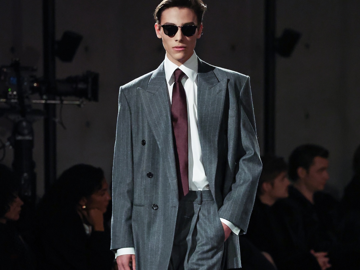 Saint Laurent : Runway - Paris Fashion Week - Men Collection Fall/Winter 2024-2025 giacca sartoriale