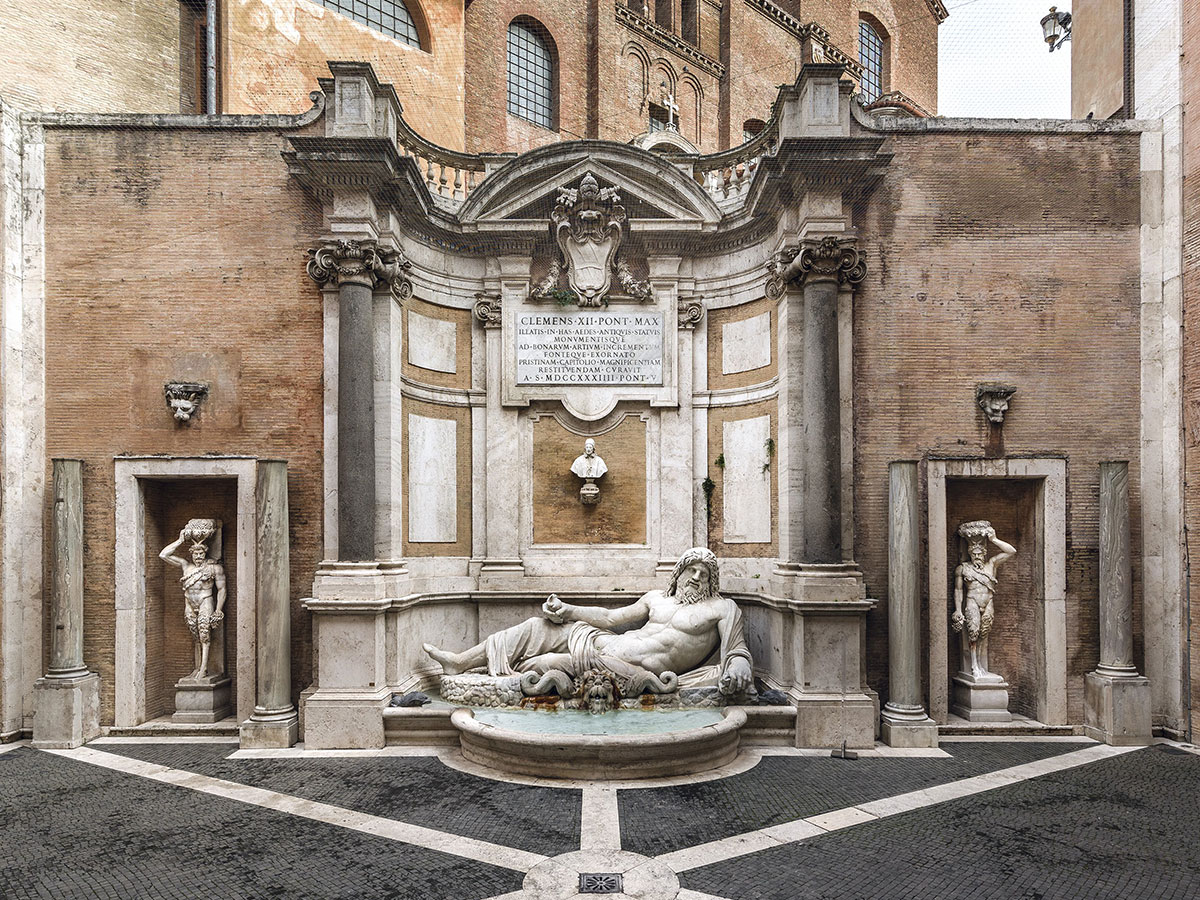 Musei Capitolini, Palazzo Nuovo, veduta del Cortile