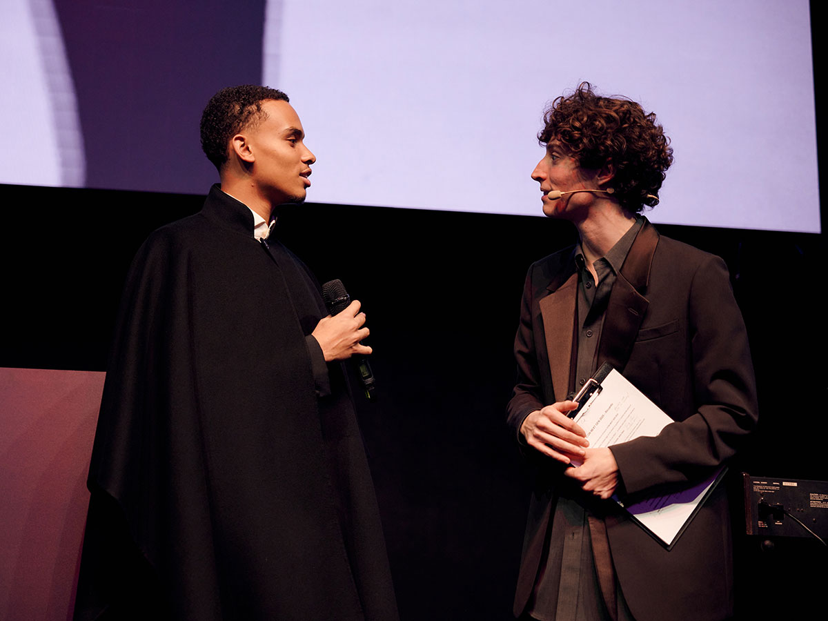 Alexandre Grimaldi sul palco con Riccardo Pedicone