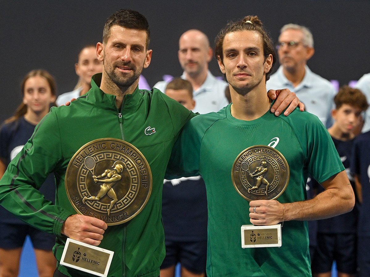 Novak Djokovic e Lorenzo Musetti