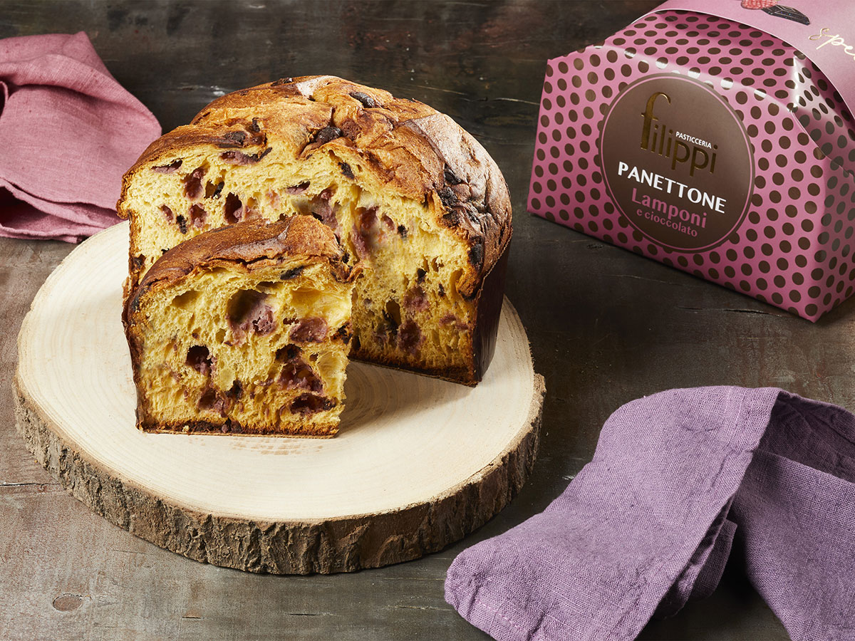 Panettone Lamponi e Cioccolato Fondente Panettone Lamponi e Cioccolato Fondente
