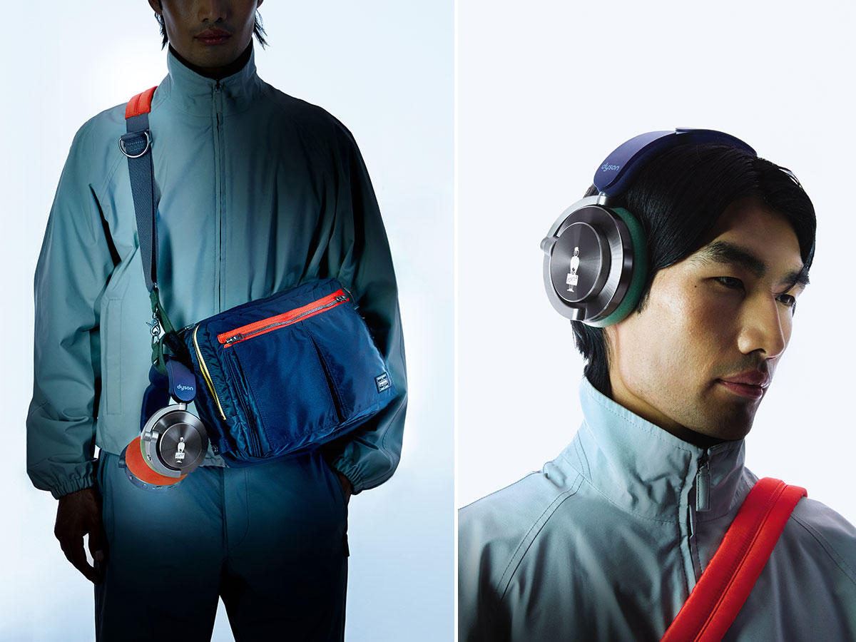 Cuffie Dyson OnTrac abbinate alla borsa a tracolla Porter Cuffie Dyson OnTrac abbinate alla borsa a tracolla Porter