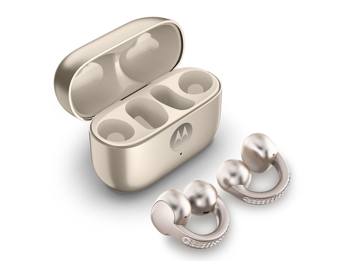 Auricolari moto buds loop with crystals by Swarovski Auricolari moto buds loop with crystals by Swarovski