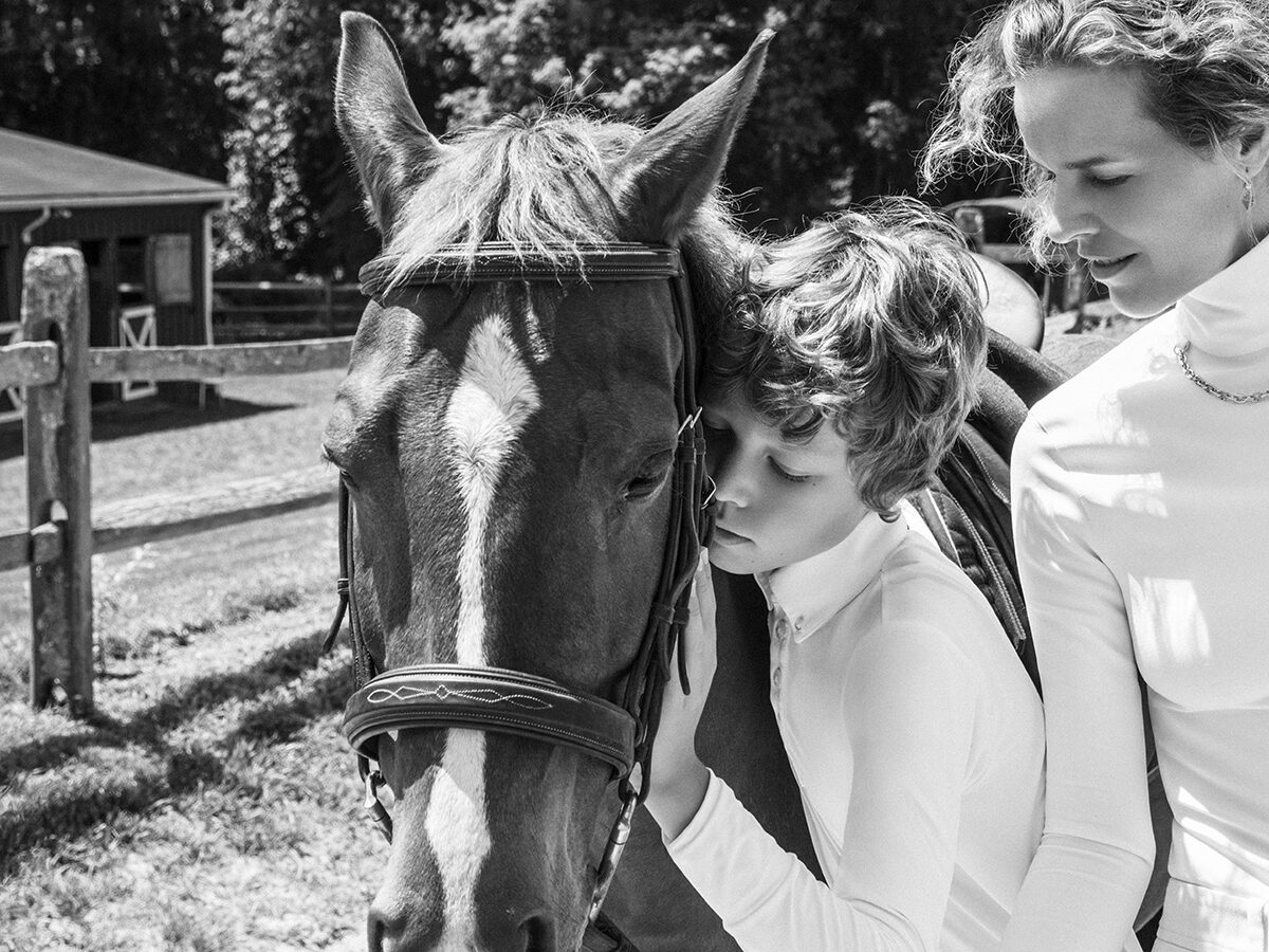 Eva Herzigova con la famiglia Eva Herzigova con la famiglia