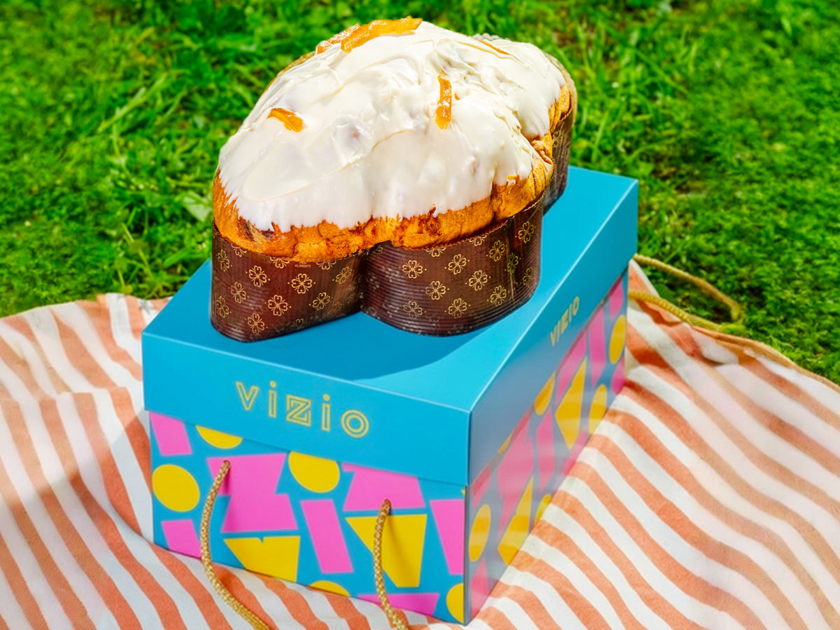 Colomba al Limone di Amalfi IGP glassata al cioccolato bianco