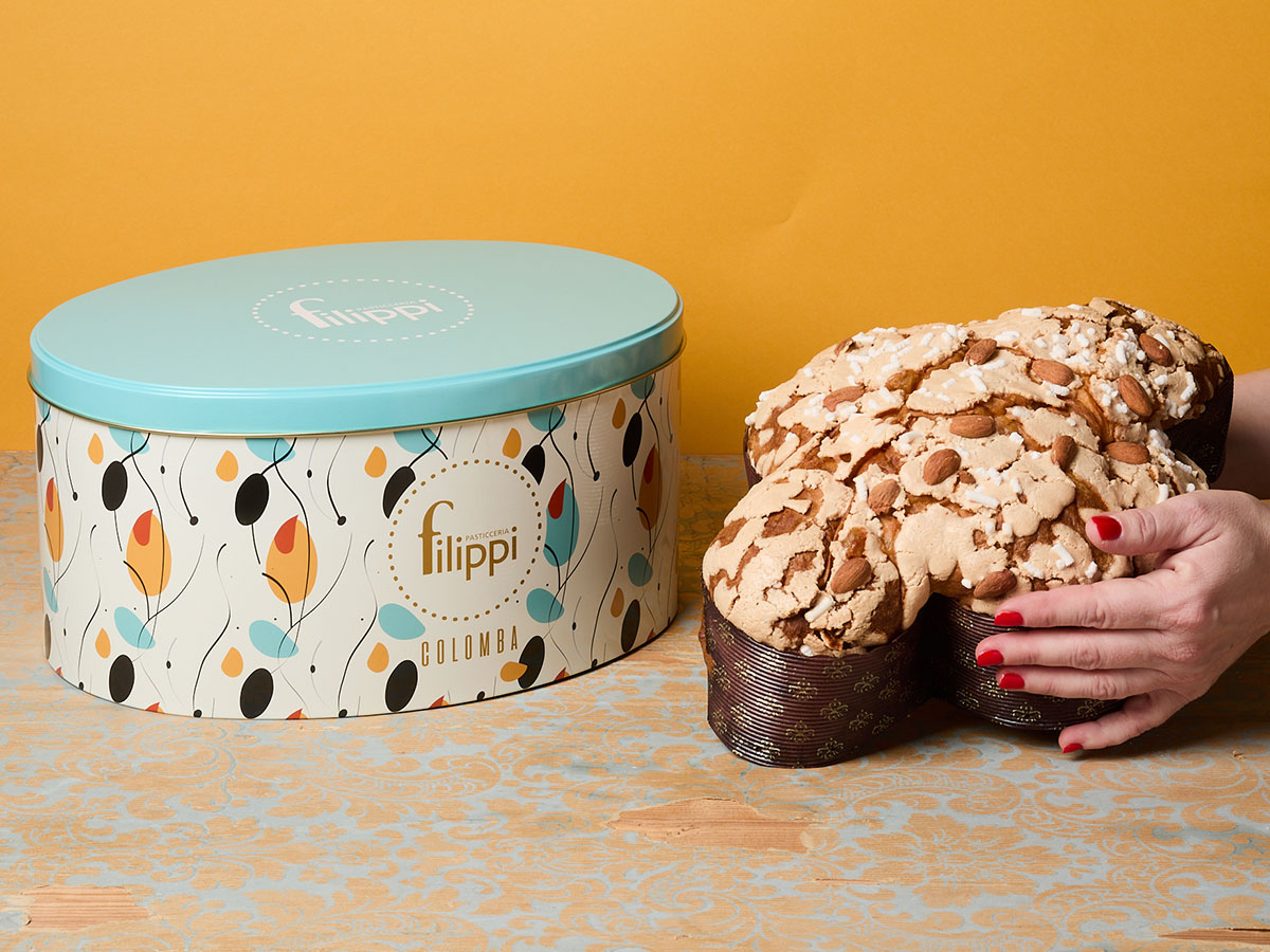 Colomba Classica di Filippi con scatola in latta