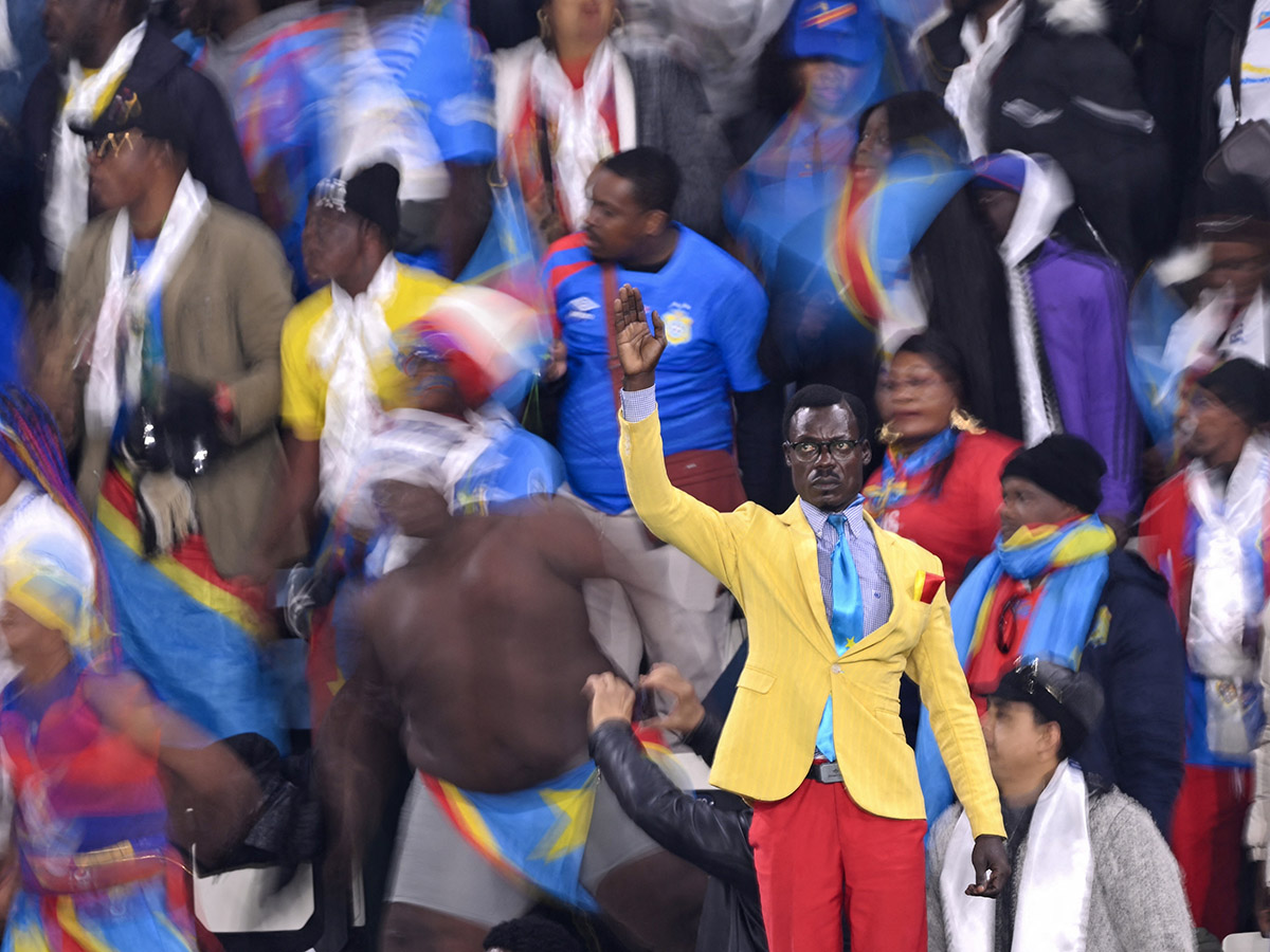 Il tifoso immobile del Congo Congo, il tifoso Lumumba