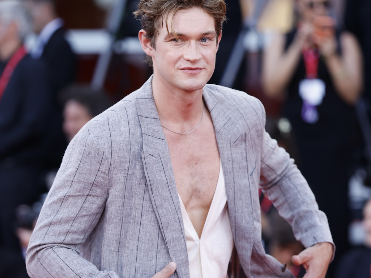 Damian Hardung, in Giorgio Armani